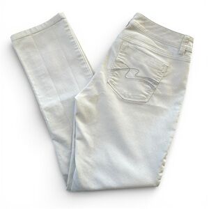WHBM Women's White Jeans Blanc Slim Ankle Feel Beautiful Size 4R